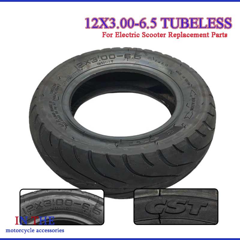 Scooter Parts - Pneu Tubeless de 12 Polegadas 12x3.00-6.5,