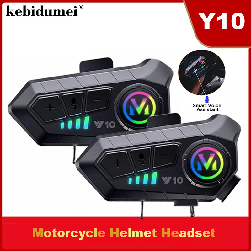Full Face Motorcycle Helmet With Bluetooth - Fone de Ouvido Bluetooth 5.3 Y10