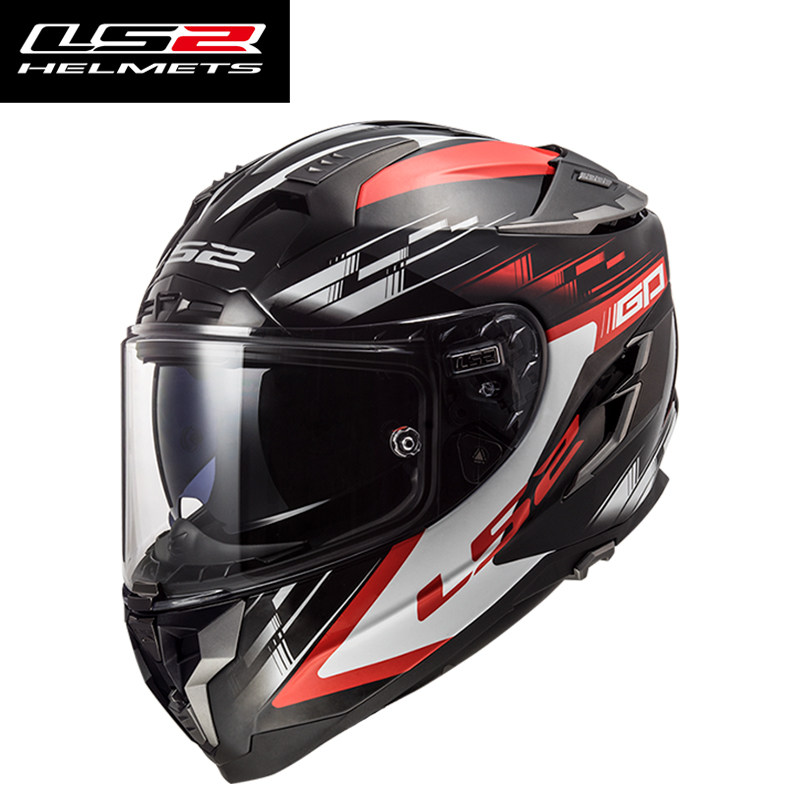 Dual Visor Motorcycle Racing Helmet - Capacete Integral LS2 Challenger FF327 FF800