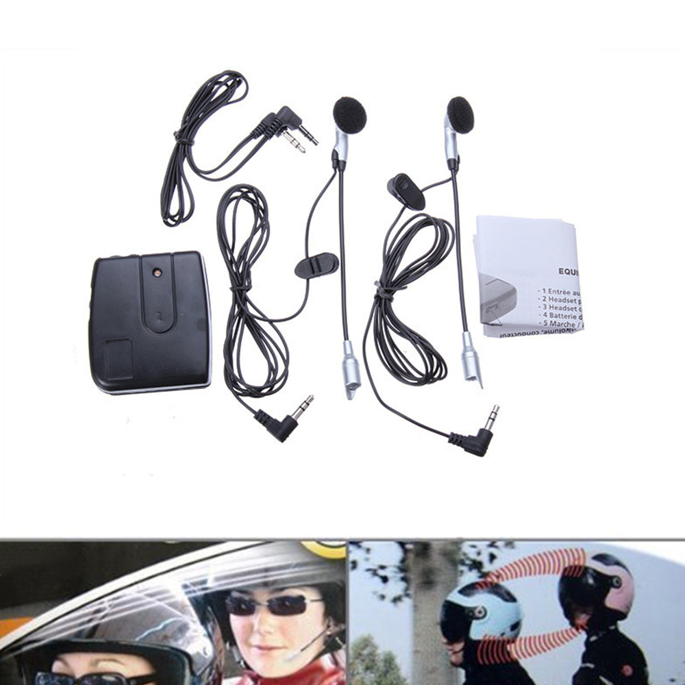 Universal Motorcycle Helmet Intercom Headset - Sistema comunicador capacete motocicleta, 2 Way
