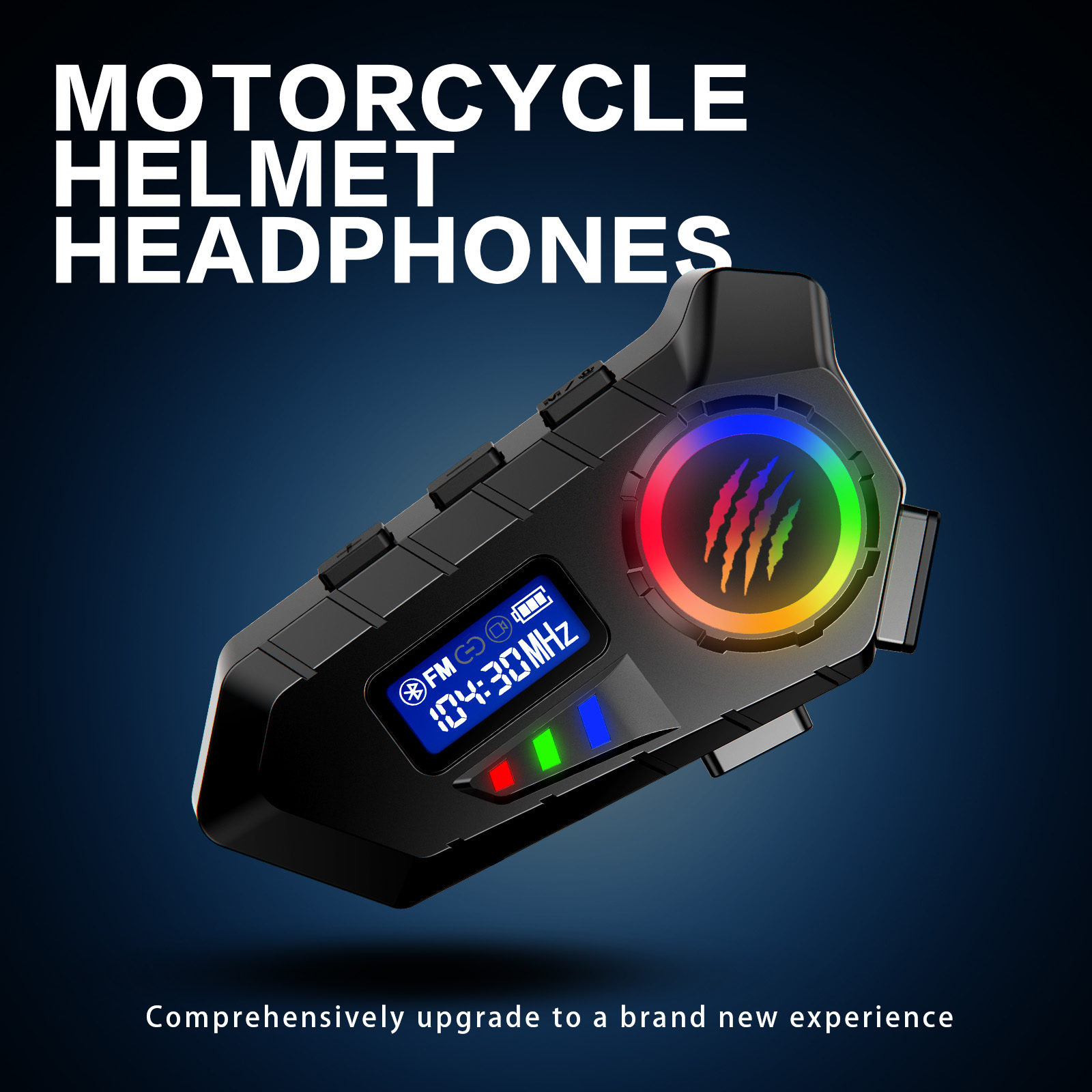 Full Face Motorcycle Helmet With Bluetooth - Y30 capacete da motocicleta fone de