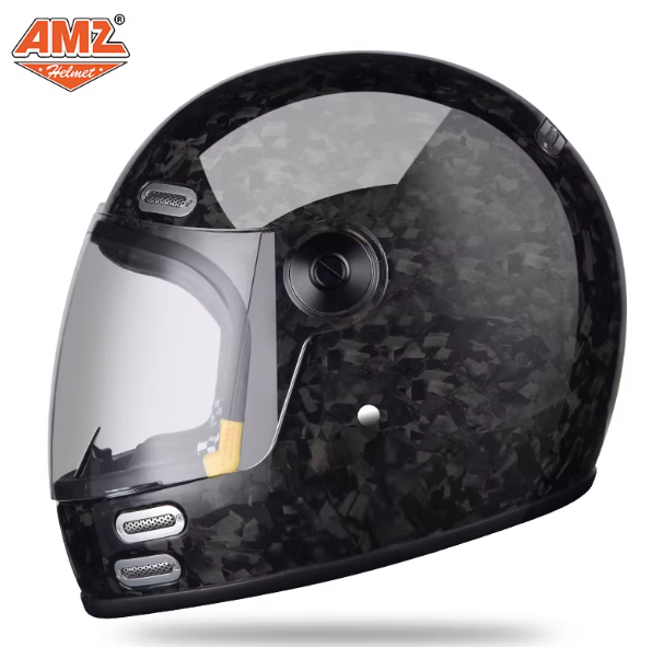 Carbon Fiber Lightweight Motorcycle Helmet - Capacete integral de fibra de carbono