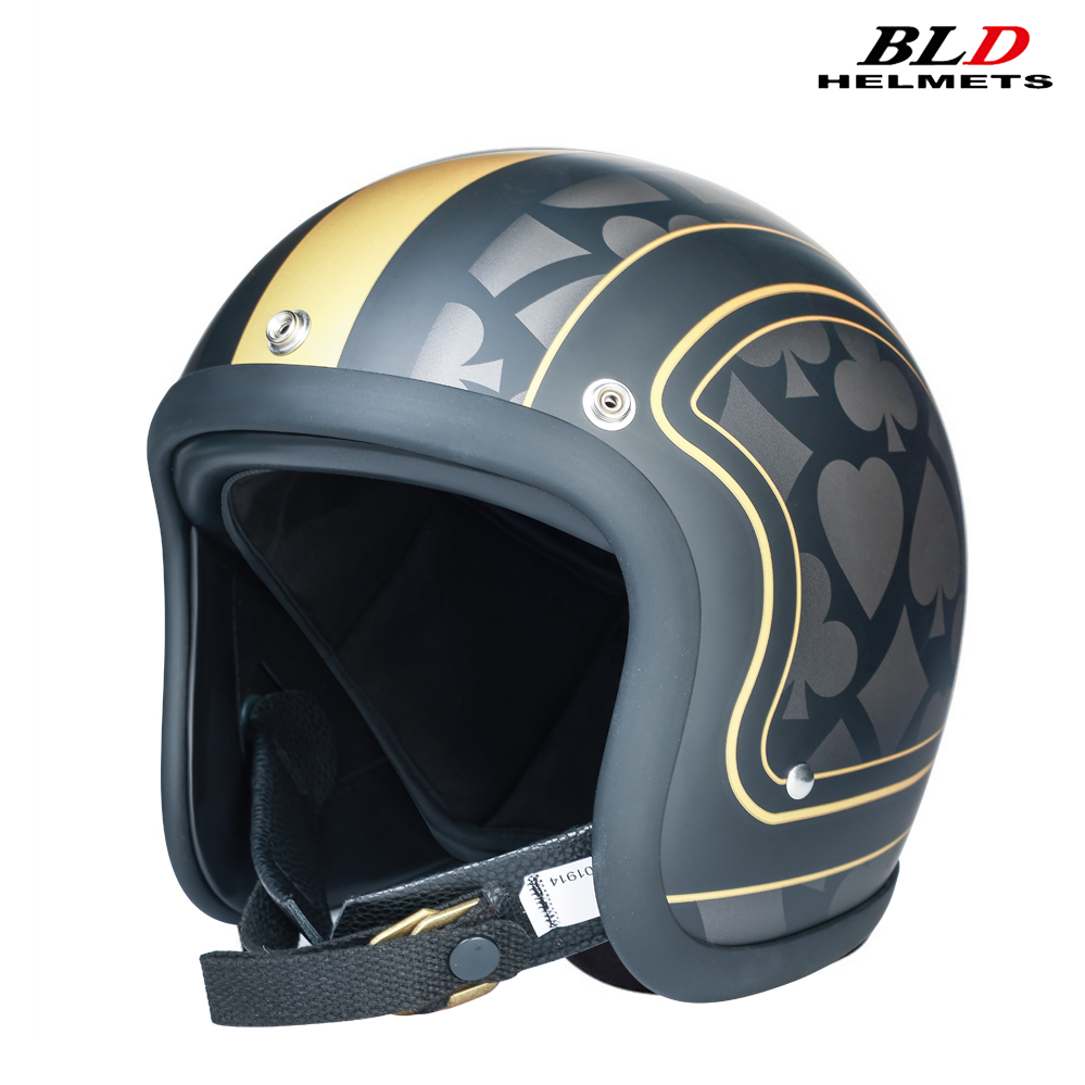 Vintage Open Face Retro Helmet - Baixo perfil japão estilo coreano moda