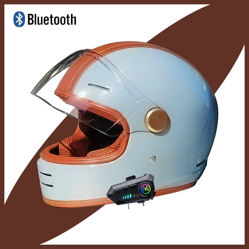 Vintage Open Face Retro Helmet - Capacete de motocicleta vintage Casque -