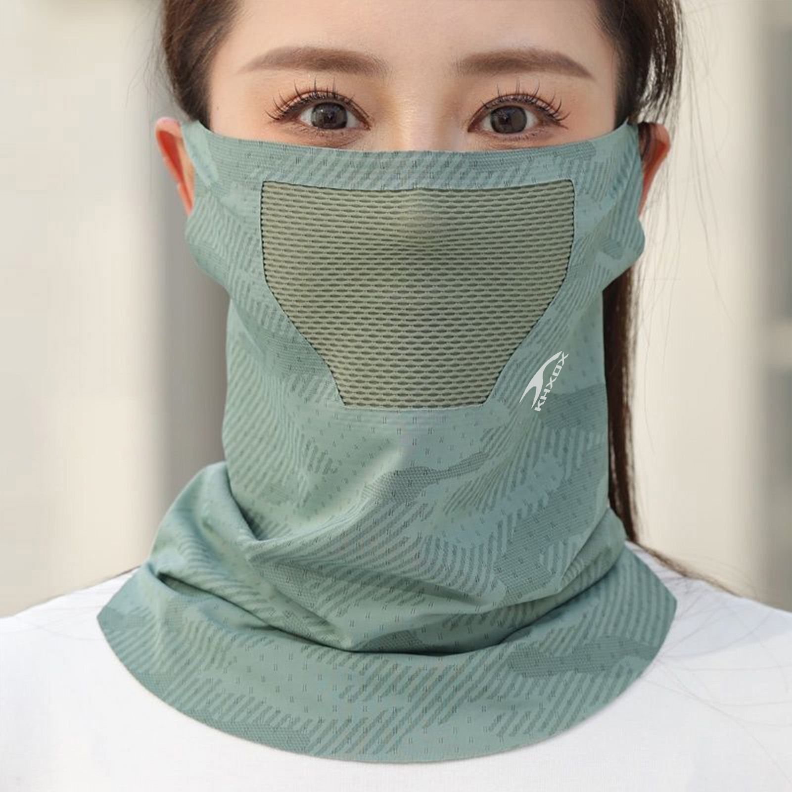 Riding Gear - Máscara Facial Respirável para Ciclismo ao