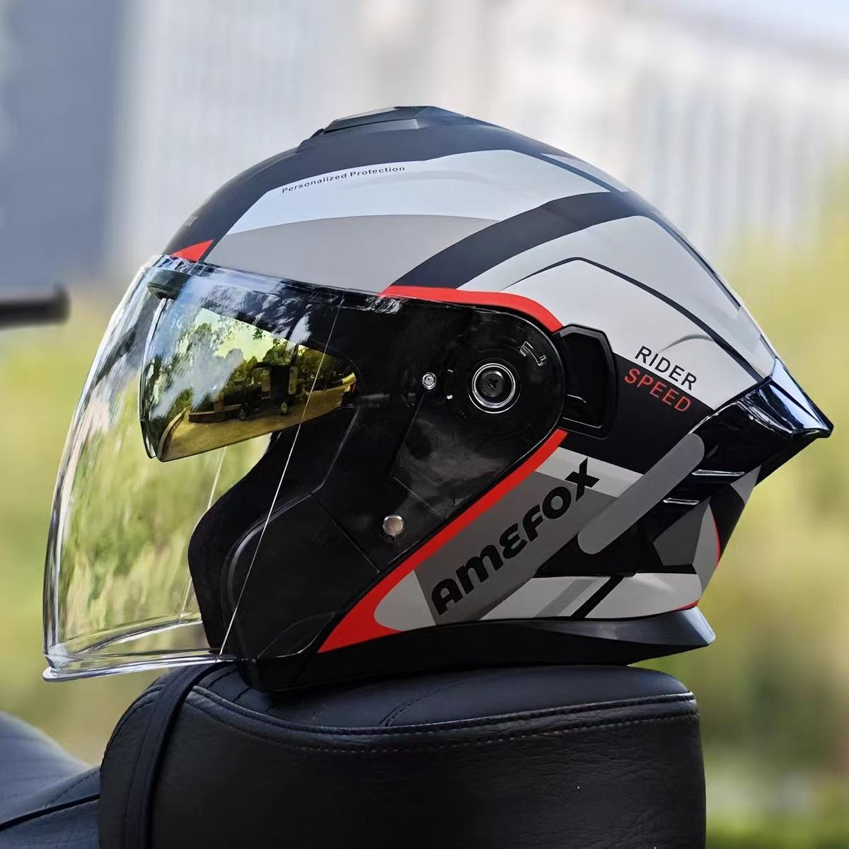 Motorcycle Helmet Inner Sun Visor Lens - Capacete Aberto com Viseira Dupla Estilo