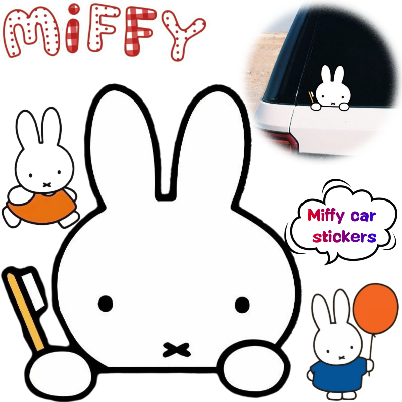 Adesivo de Carro Miffy Rabbit  - Atv Parts avaliação e preço