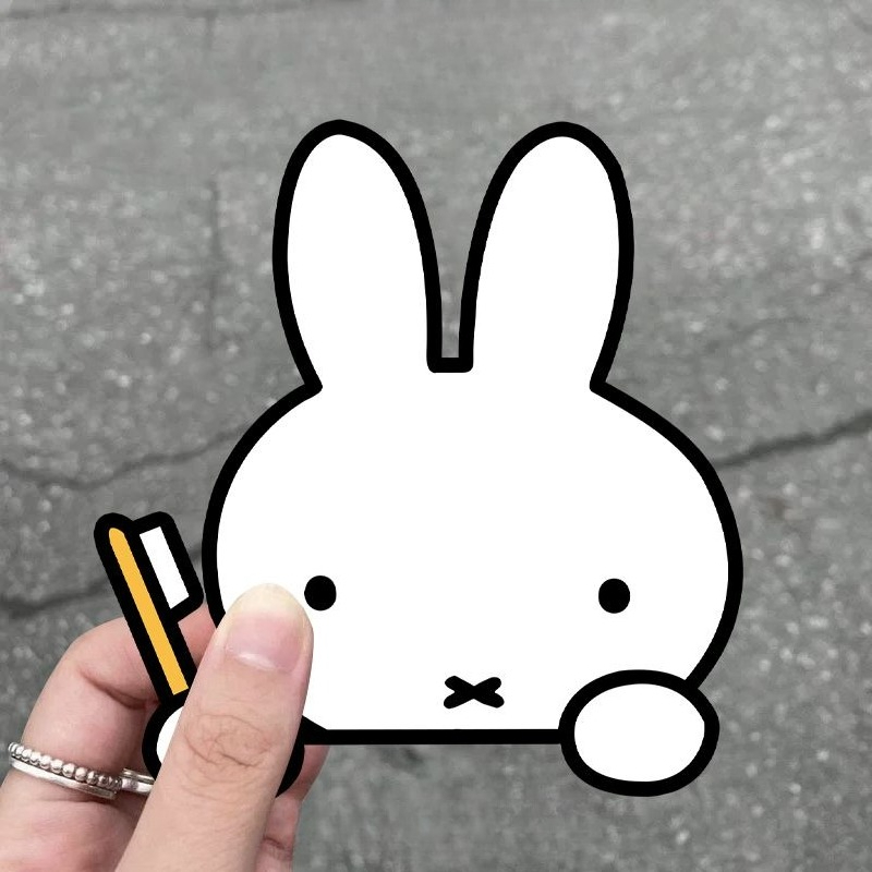 Adesivo de Carro Miffy Rabbit  - Atv Parts avaliação e preço