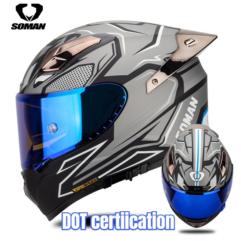 Capacete de Motocicleta Soman  - Carbon Fiber Lightweight Motorcycle Helmet avaliação e preço