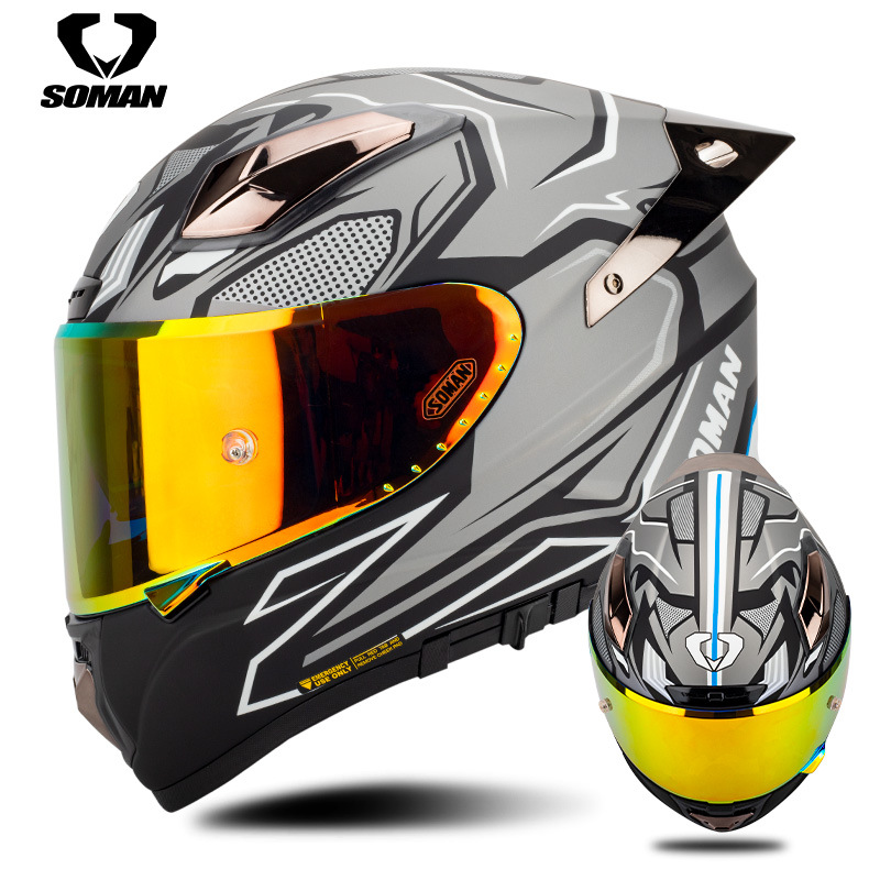 Capacete de Motocicleta Soman  - Carbon Fiber Lightweight Motorcycle Helmet avaliação e preço