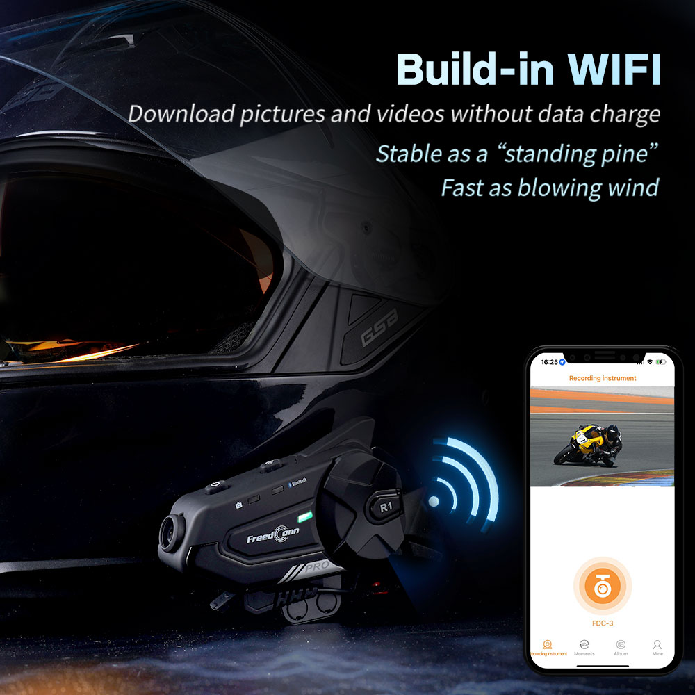 Freedconn motocicleta interfon - Universal Motorcycle Helmet Intercom Headset avaliação e preço