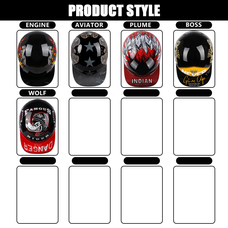 Capacete de verão aberto para  - Vintage Open Face Retro Helmet avaliação e preço