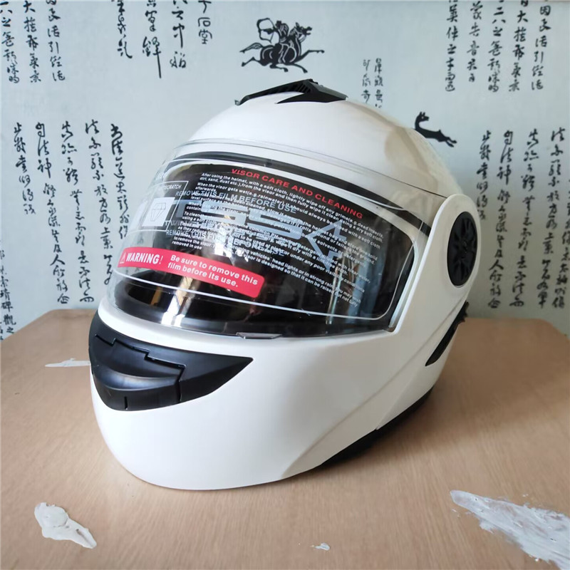 Flip up motocicleta modular mo - Motorcycle Helmet Inner Sun Visor Lens avaliação e preço