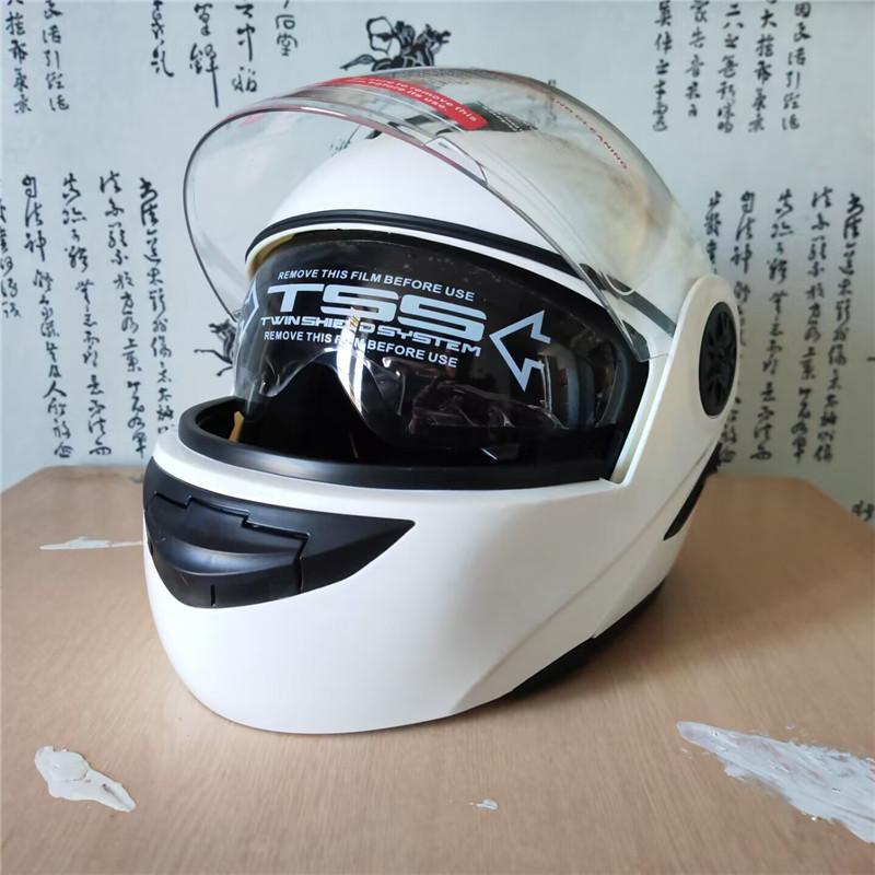 Flip up motocicleta modular mo - Motorcycle Helmet Inner Sun Visor Lens avaliação e preço