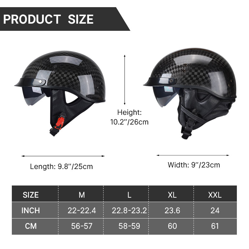 Peso leve 12k preto brilhante  - Carbon Fiber Lightweight Motorcycle Helmet avaliação e preço