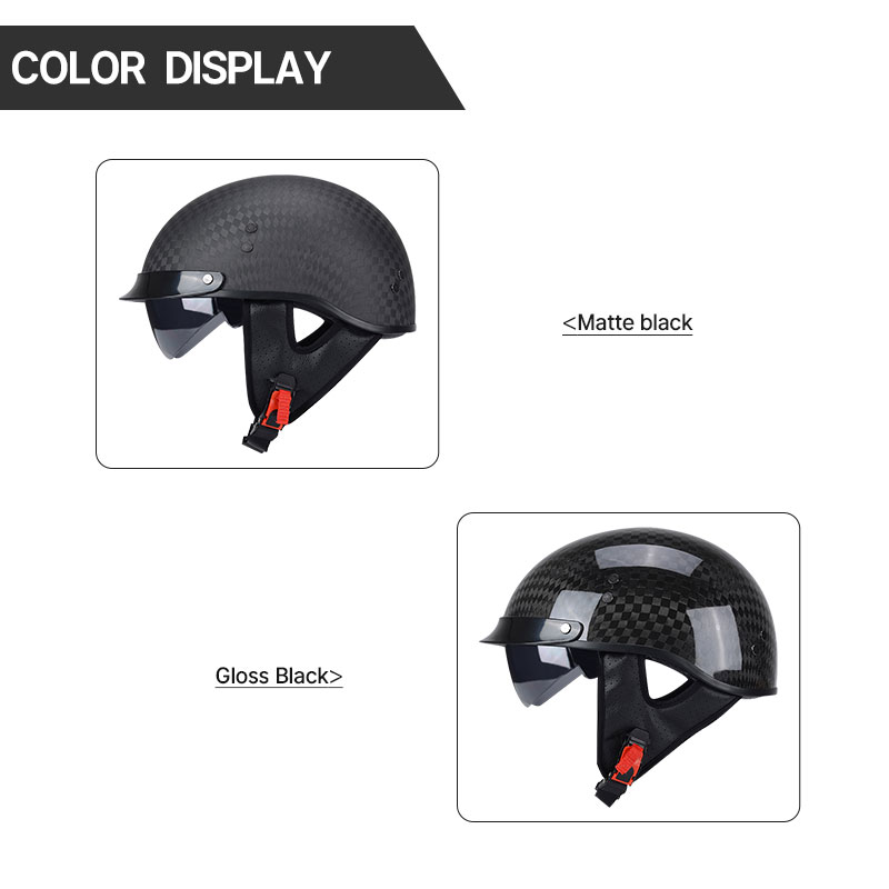 Peso leve 12k preto brilhante  - Carbon Fiber Lightweight Motorcycle Helmet avaliação e preço