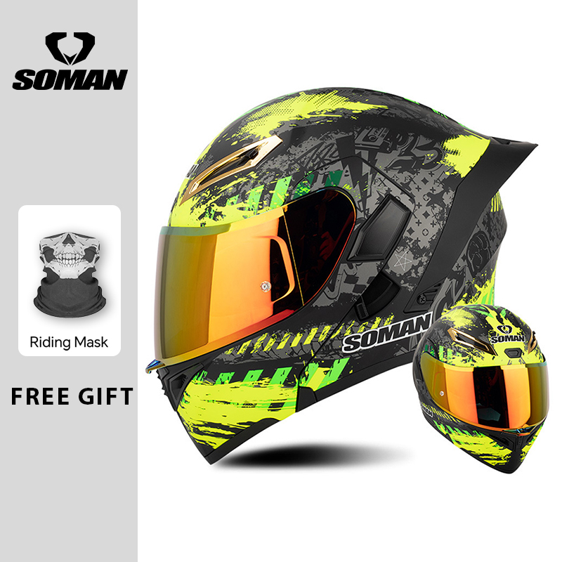 Capacete de motocicleta mascul - Modular Flip Up Motorcycle Helmet Dot Approved avaliação e preço
