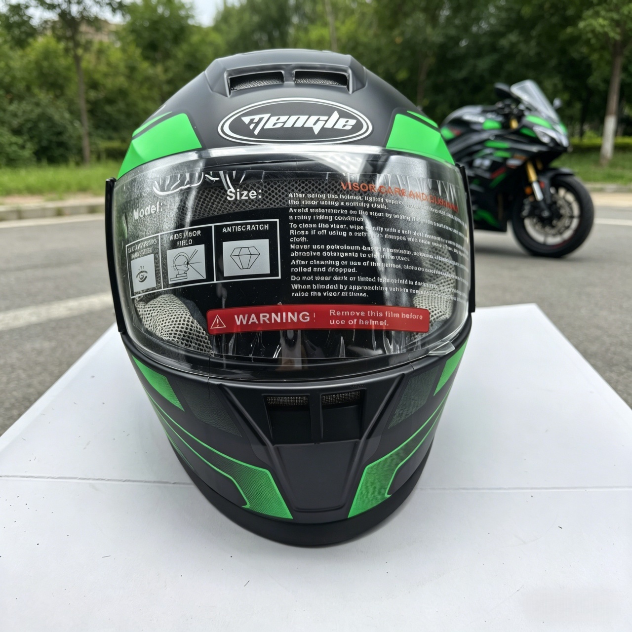Capacete de Motocicleta Mascul - Dual Visor Motorcycle Racing Helmet avaliação e preço