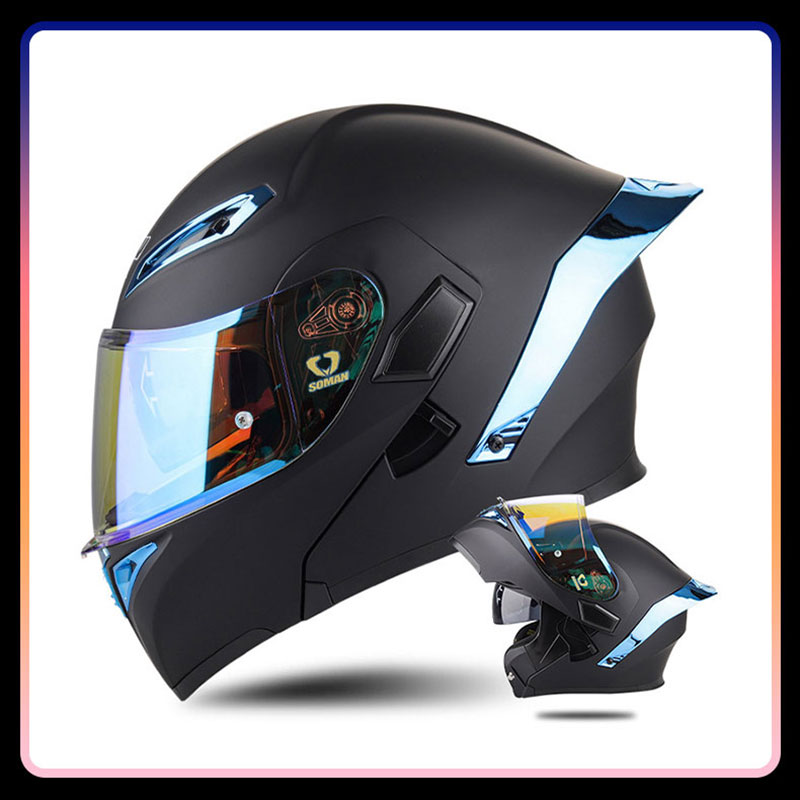 Quatro estações universal flip - Dual Visor Motorcycle Racing Helmet avaliação e preço