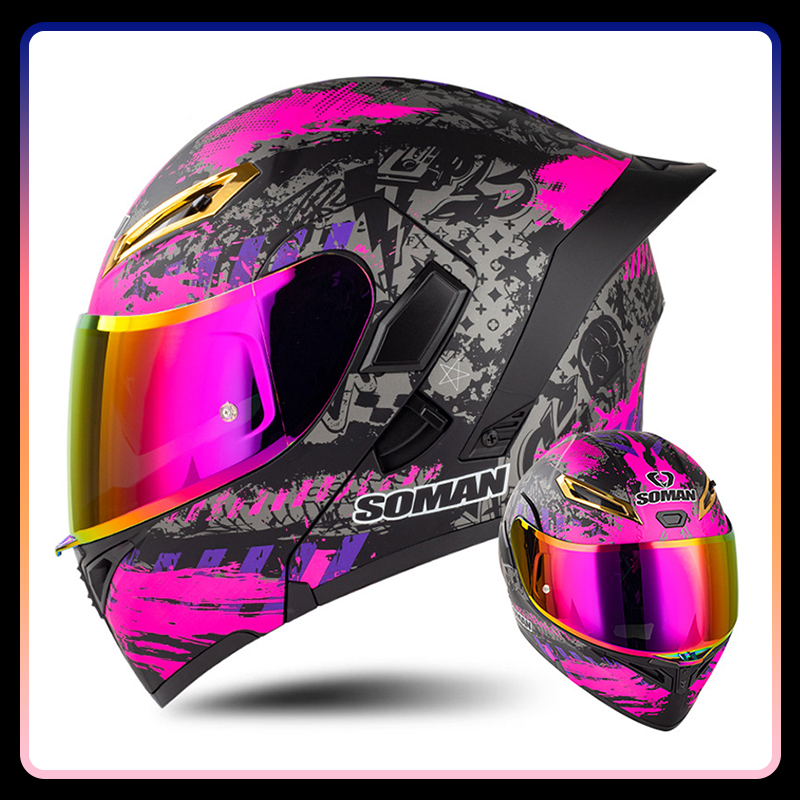 Quatro estações universal flip - Dual Visor Motorcycle Racing Helmet avaliação e preço