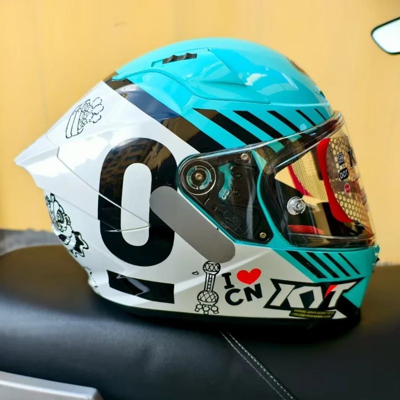 Original kyt st fibra de carbo - Carbon Fiber Lightweight Motorcycle Helmet avaliação e preço