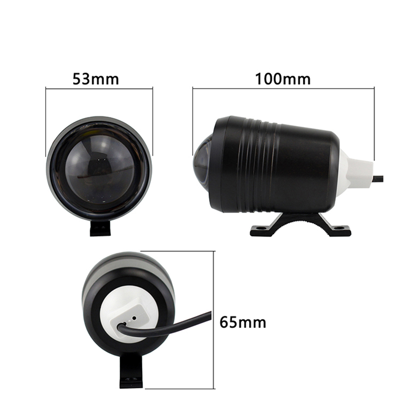 Farol auxiliar externo para mo - Universal Motorcycle Led Headlight Projector avaliação e preço