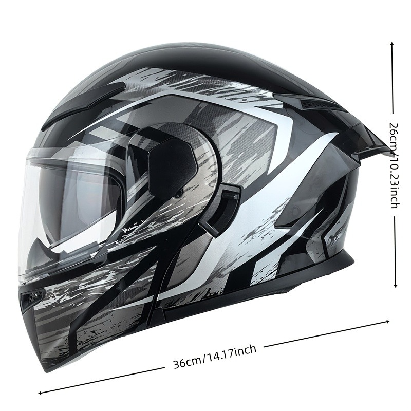 Capacete de motocicleta modula - Modular Flip Up Motorcycle Helmet Dot Approved avaliação e preço