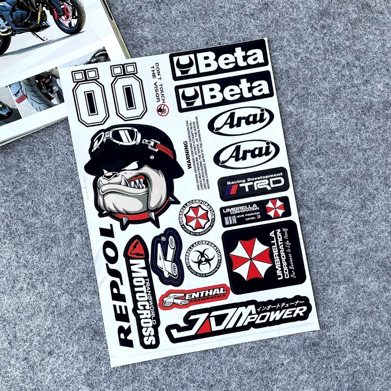Adesivos de Aviso Hot Resident - Motorcycle Helmets avaliação e preço