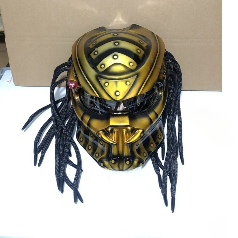Capacete de Motocicleta Integr - Custom Predator Motorcycle Helmet avaliação e preço