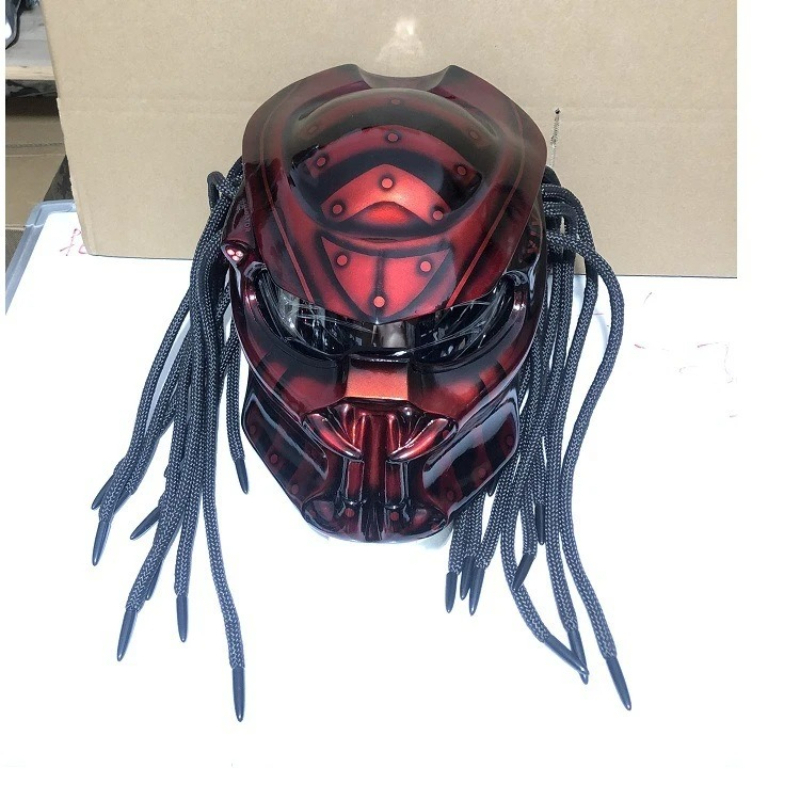 Capacete de Motocicleta Integr - Custom Predator Motorcycle Helmet avaliação e preço