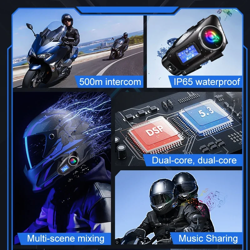 Motocicleta Capacete Intercom  - Universal Motorcycle Helmet Intercom Headset avaliação e preço