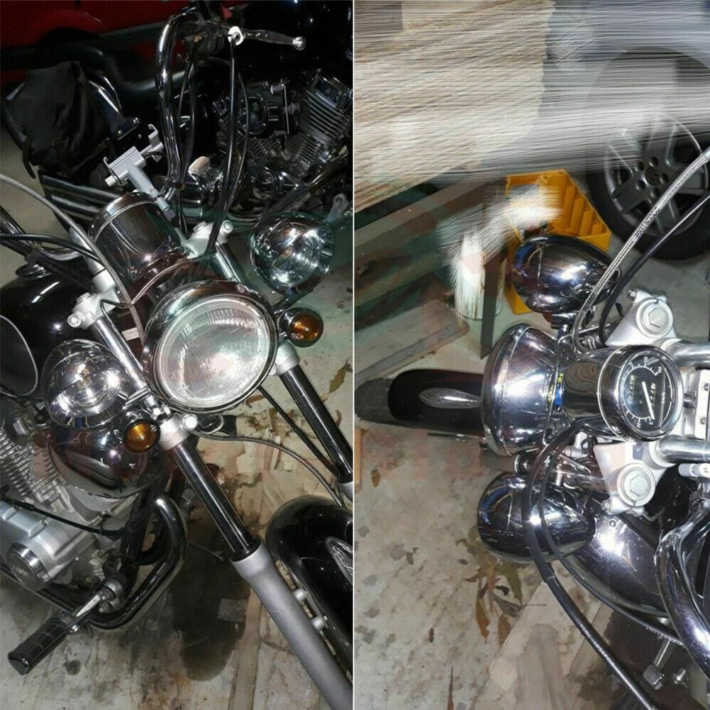 Chrome universal motocicleta l - Universal Motorcycle Led Headlight Projector avaliação e preço