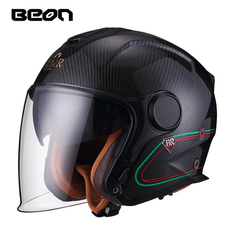 Capacete de Motocicleta BEON B - Carbon Fiber Lightweight Motorcycle Helmet avaliação e preço