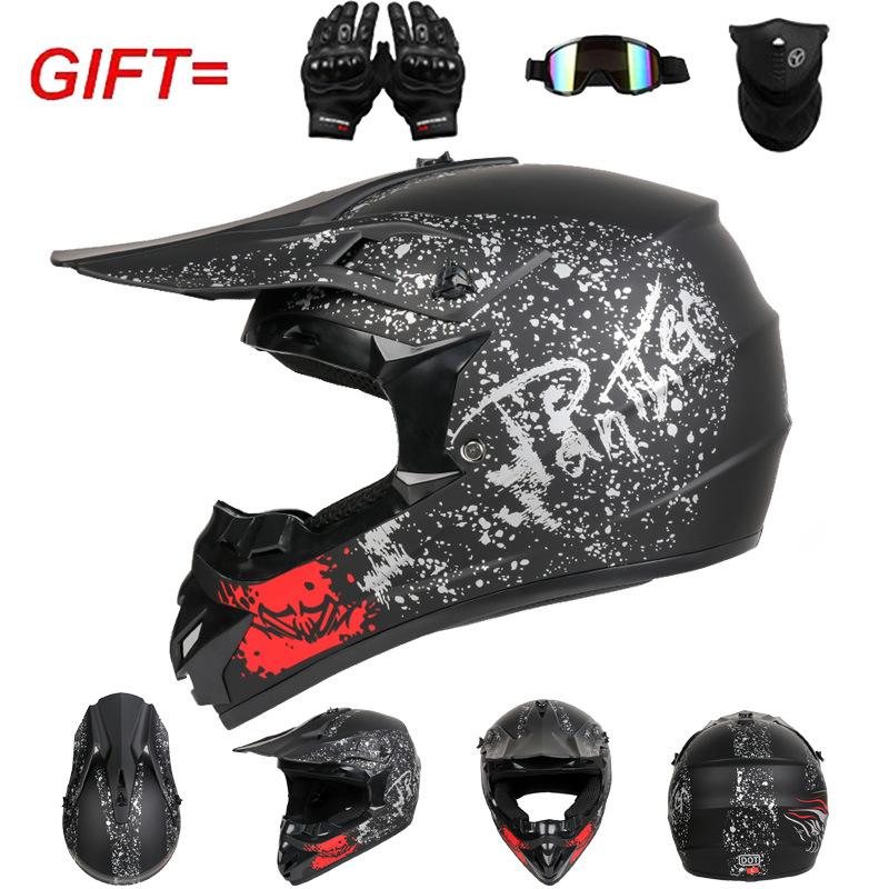 Capacete de Motocross Off-Road - Off Road Motocross Helmet Goggles Set avaliação e preço