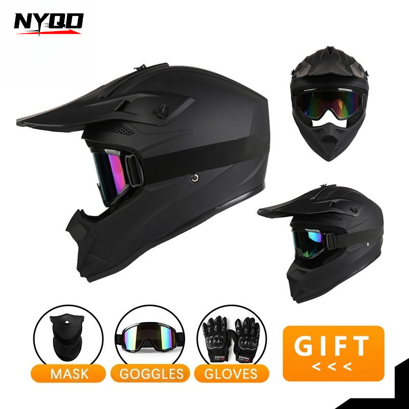 Capacete de motocross para tod - Off Road Motocross Helmet Goggles Set avaliação e preço