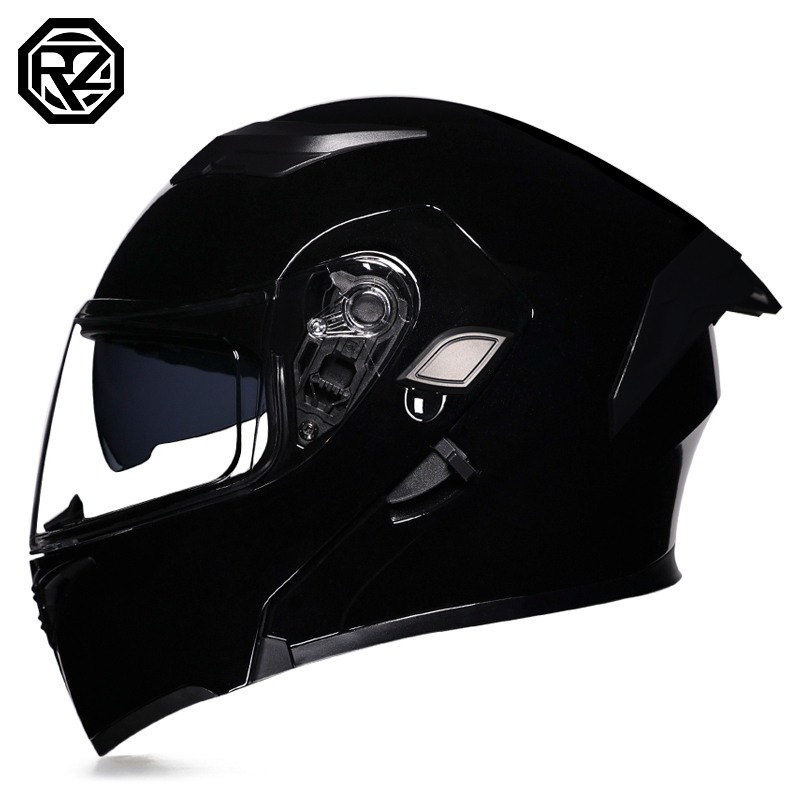 Capacetes de motocicleta ORZ c - Modular Flip Up Motorcycle Helmet Dot Approved avaliação e preço