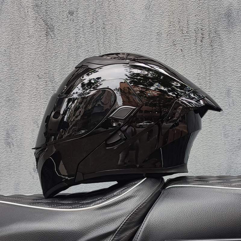 Capacetes de motocicleta ORZ c - Modular Flip Up Motorcycle Helmet Dot Approved avaliação e preço