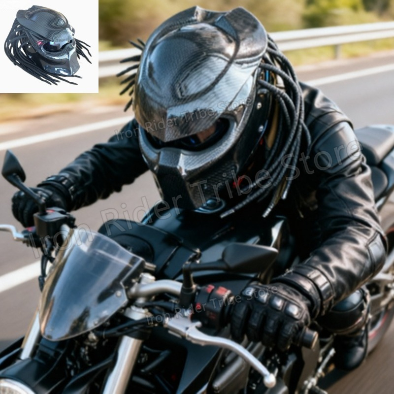 Capacete de Motocicleta HOT Ra - Custom Predator Motorcycle Helmet avaliação e preço