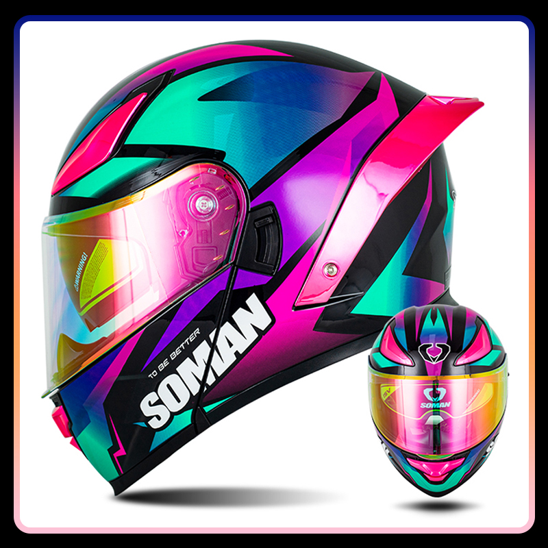 Capacete de motocicleta mascul - Modular Flip Up Motorcycle Helmet Dot Approved avaliação e preço