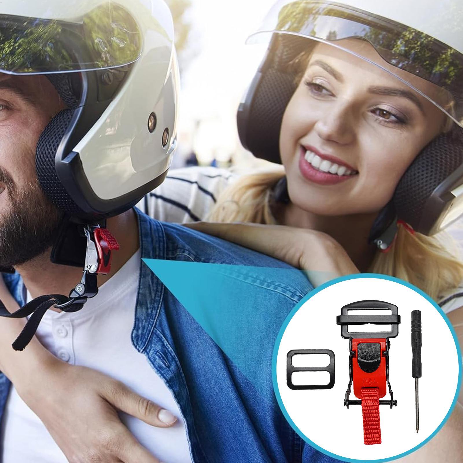 Fivela de Liberação Rápida par - Quick Release Buckle Motorcycle Helmet avaliação e preço
