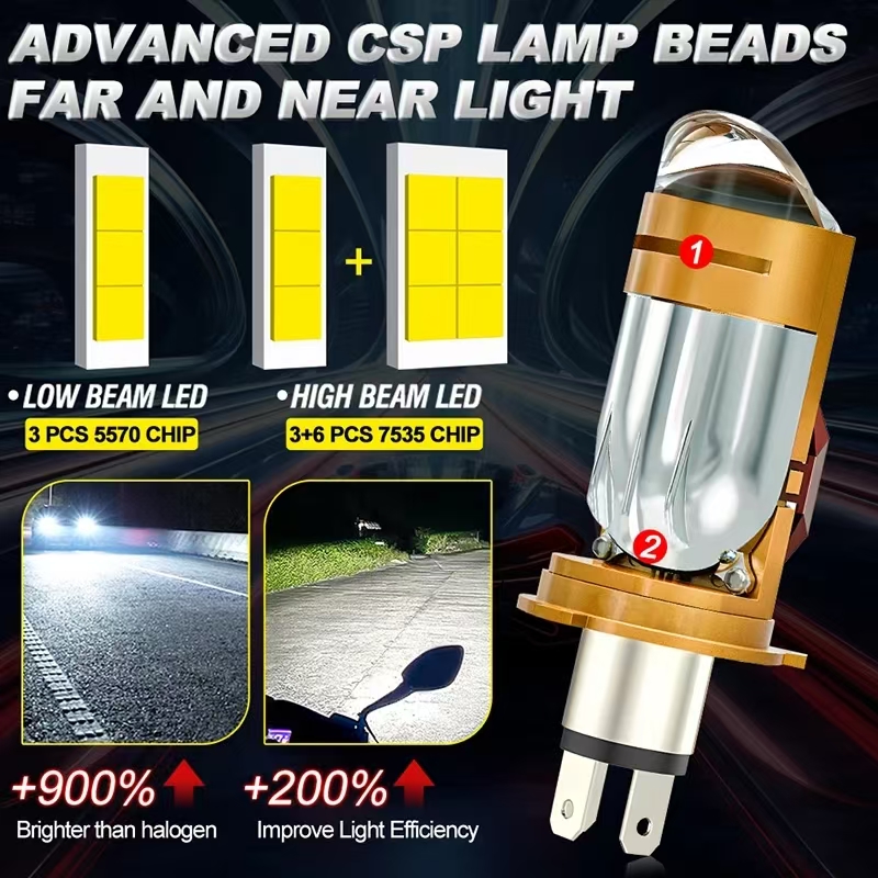 CAMOTO Bi LED Lente Projetor H - Universal Motorcycle Led Headlight Projector avaliação e preço