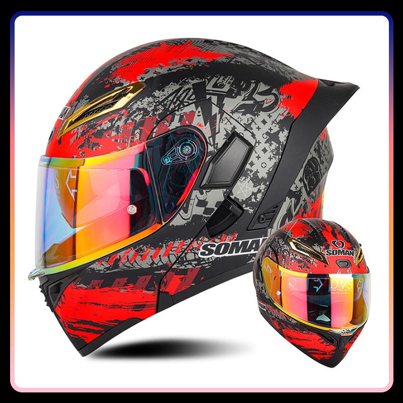 Homens mulheres capacetes de m - Modular Flip Up Motorcycle Helmet Dot Approved avaliação e preço