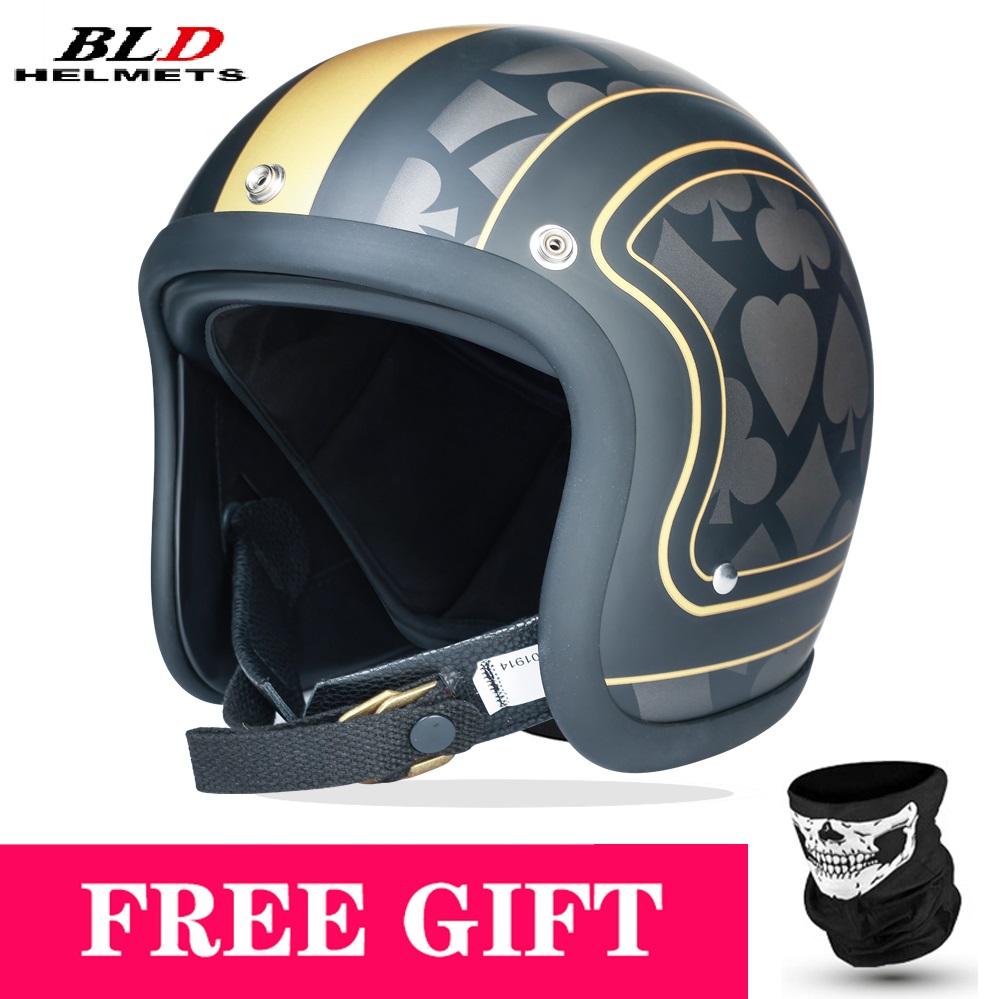 Baixo perfil japão estilo core - Vintage Open Face Retro Helmet avaliação e preço