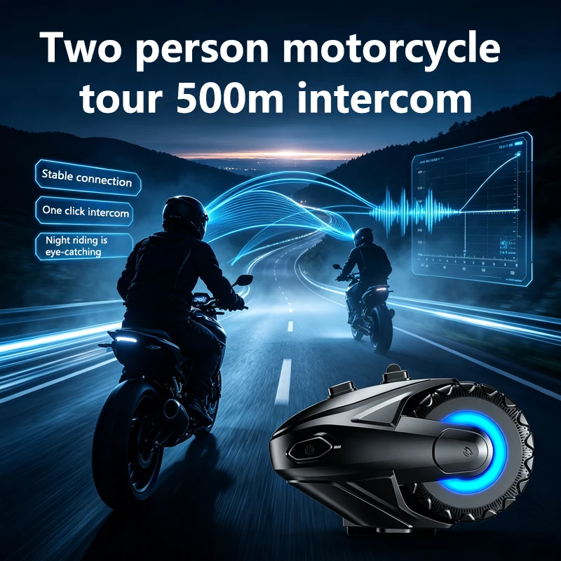 1/2 Peças Intercomunicador Blu - Universal Motorcycle Helmet Intercom Headset avaliação e preço