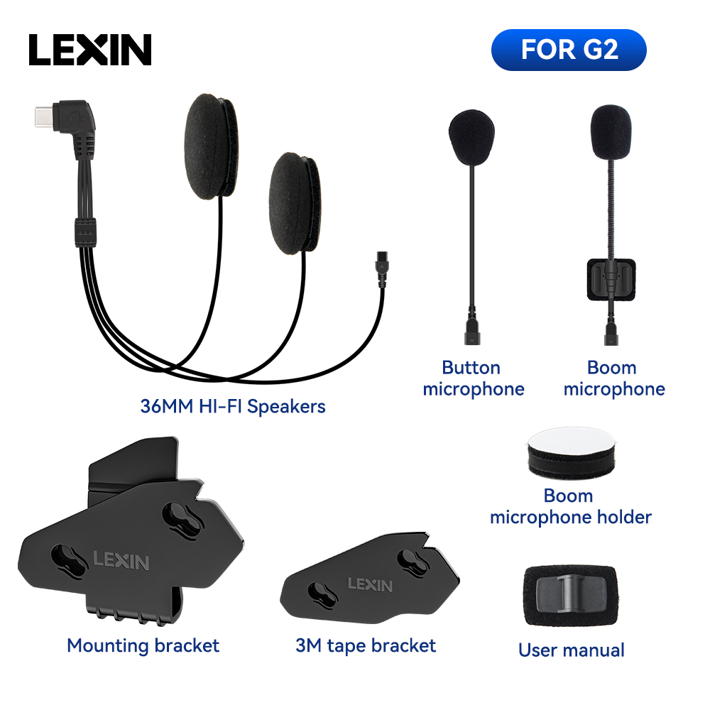 LEXIN-G2 motocicleta interfone - Full Face Motorcycle Helmet With Bluetooth avaliação e preço