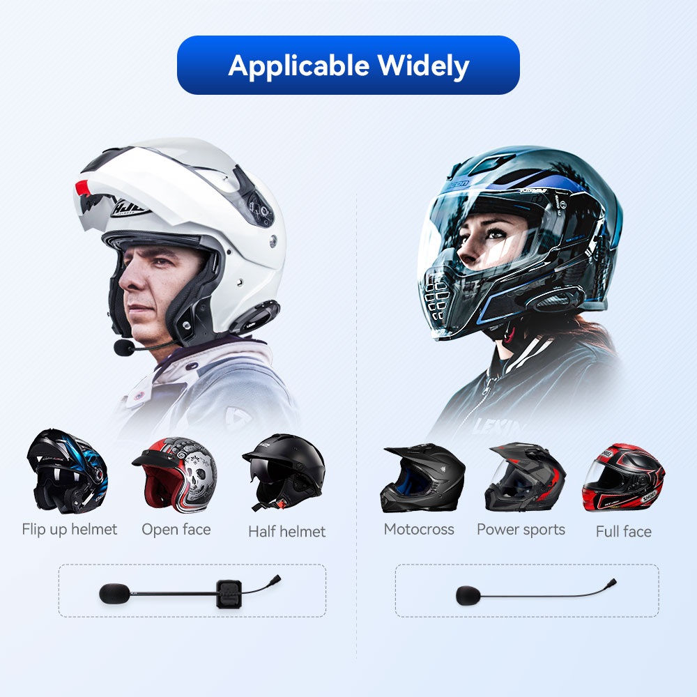 LEXIN-G2 motocicleta interfone - Full Face Motorcycle Helmet With Bluetooth avaliação e preço
