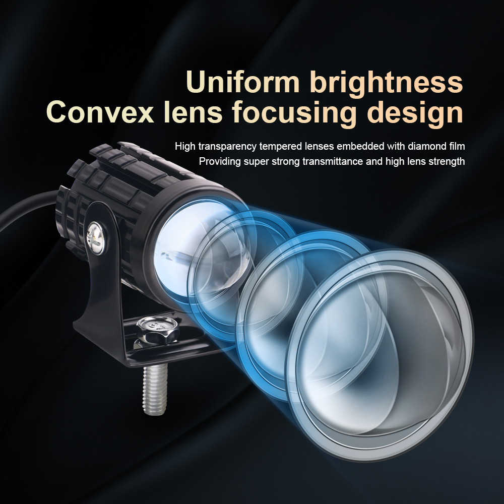2 pçs universal motocicleta le - Universal Motorcycle Led Headlight Projector avaliação e preço