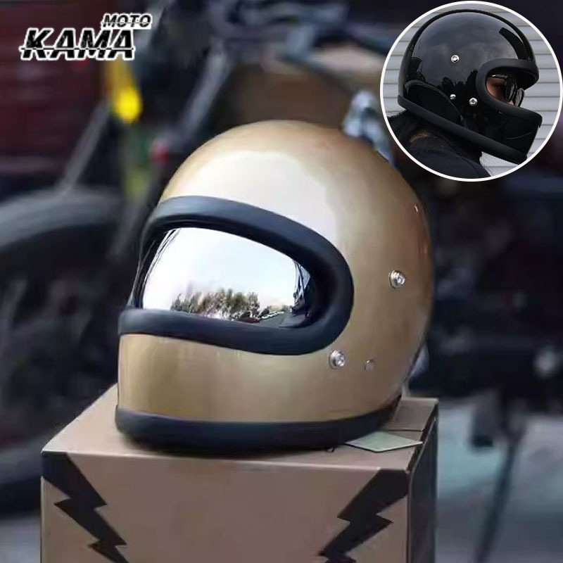 Capacete de motocicleta retrô  - Vintage Open Face Retro Helmet avaliação e preço