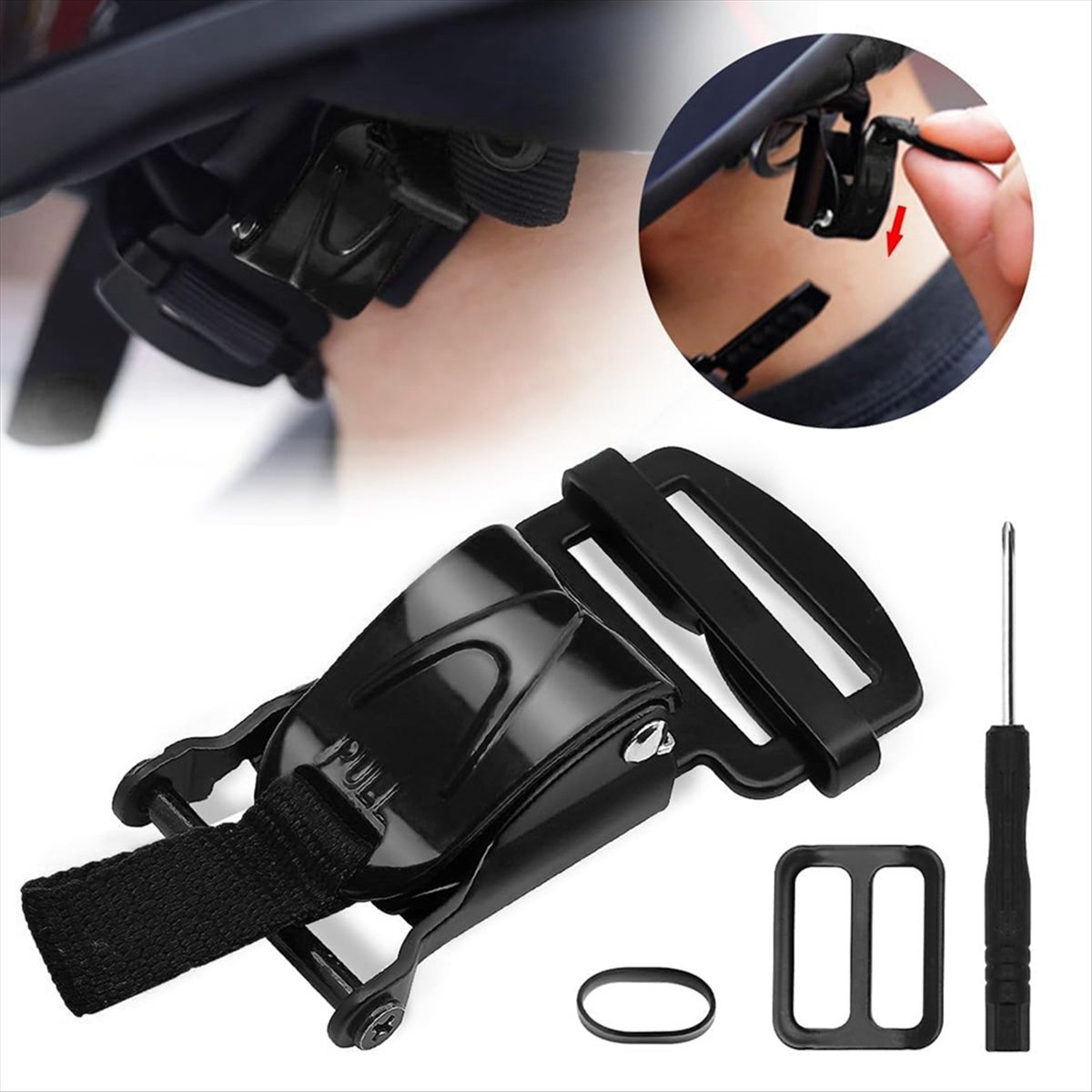 Kit de Substituição de Fivela  - Quick Release Buckle Motorcycle Helmet avaliação e preço