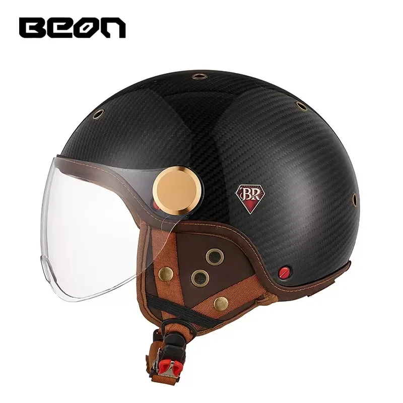 Beon br13 retro rosto aberto m - Vintage Open Face Retro Helmet avaliação e preço